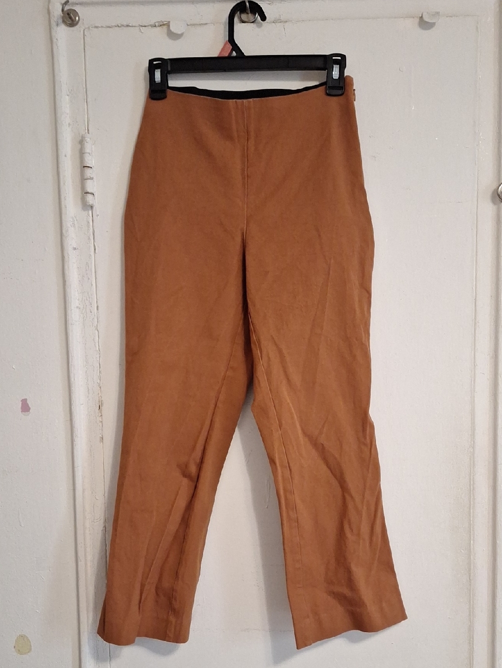 Women's Rust Orange Cropped Pants